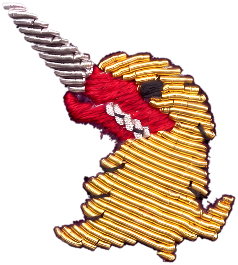 The St John Parker mark: an embroidered bird of prey.